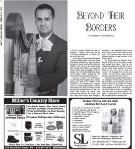 "Beyond Their Borders," Lake Champlain Weekly, February 2, 2022 (Page 1)