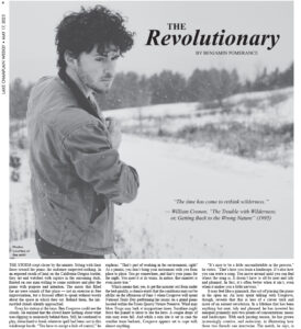 Lake Champlain Weekly, Volume 23, Issue 45, "The Revolutionary" (Page 1)